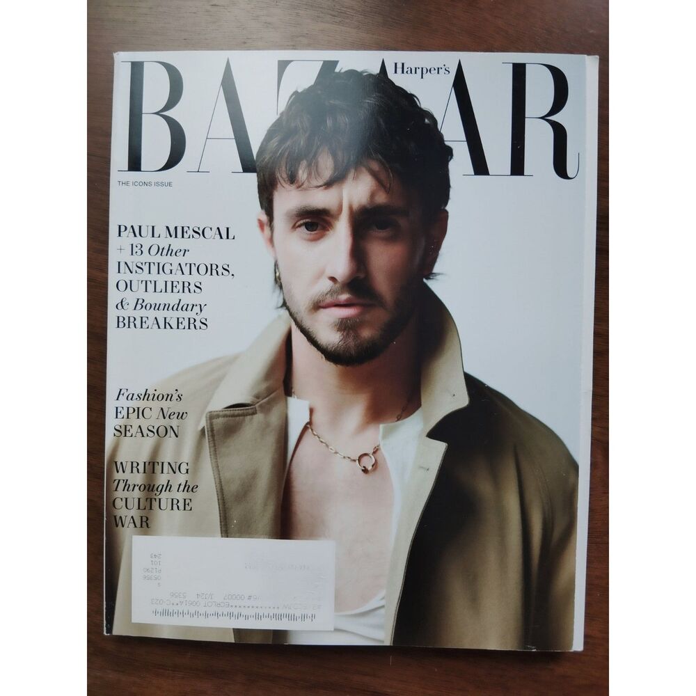 Harper's Bazaar Magazine The Icons Issue Paul Mescal September 2023